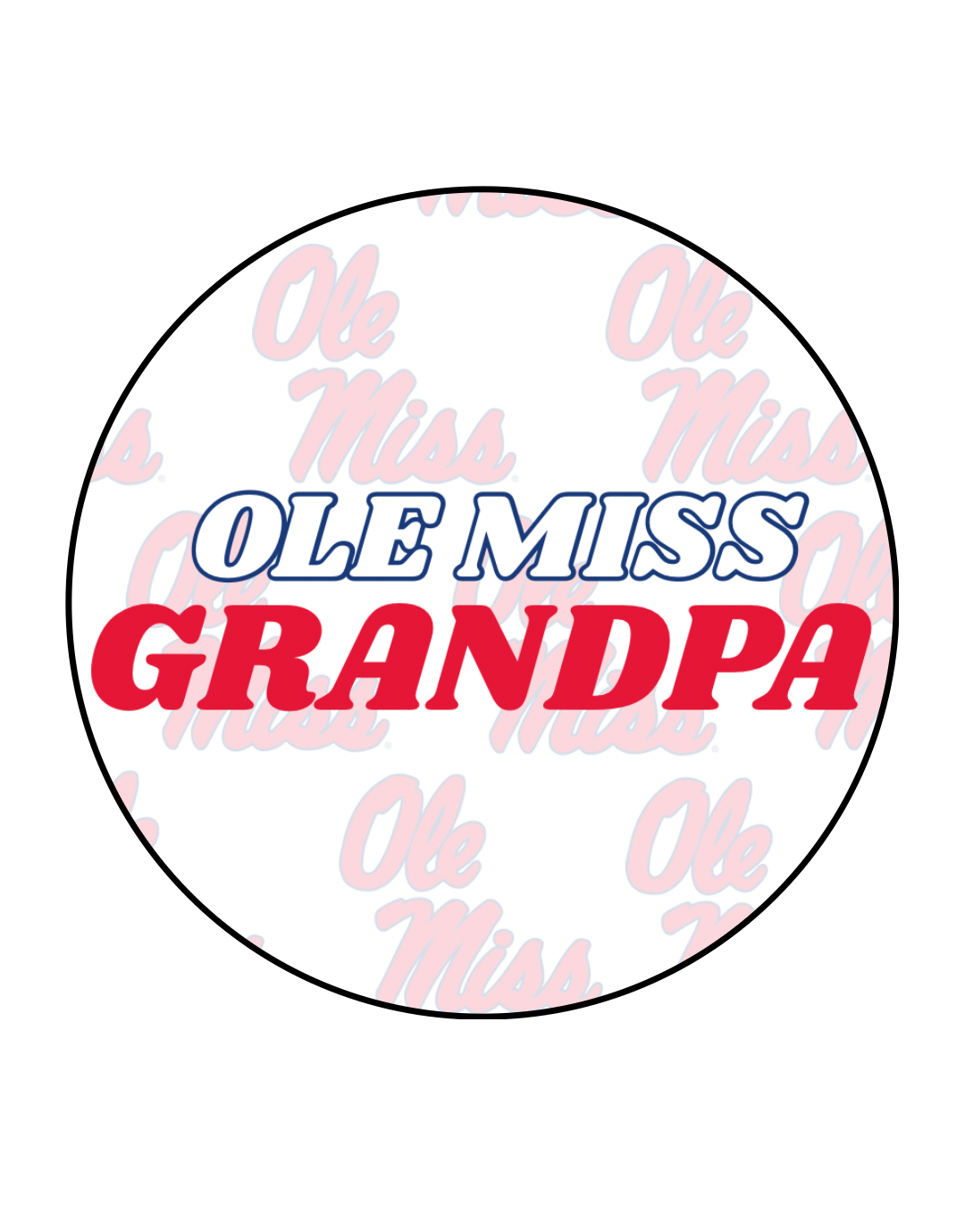 Ole Miss Grandpa Button