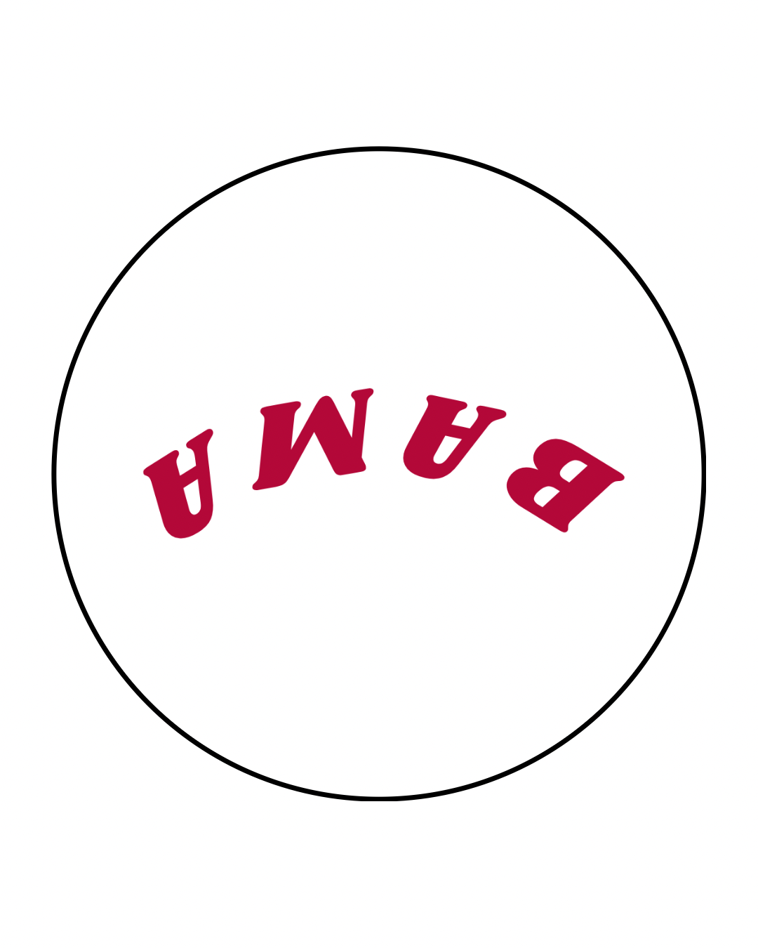 Upside Down Bama Button