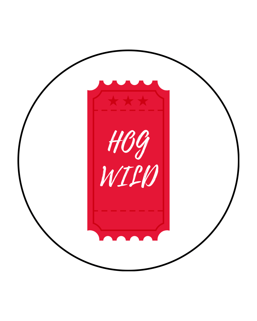 Hog Wild Ticket Button