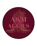 A&M Aggies Boot Button