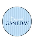 Striped Kingwood Gameday Button