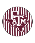 Stripe A&M Texas Button