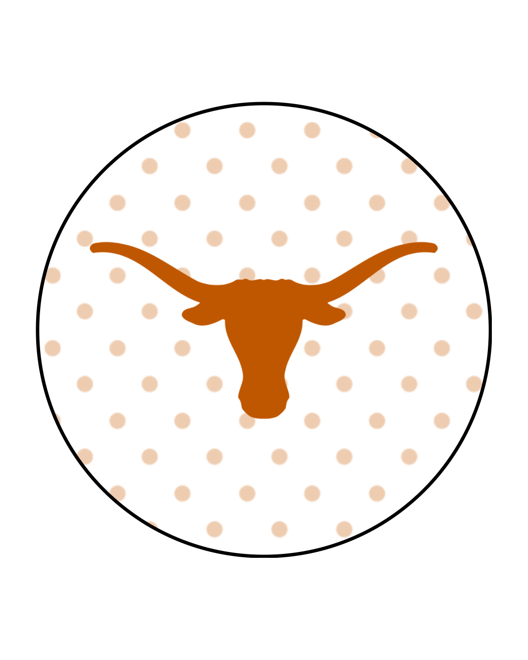 UT Polka Dot Button