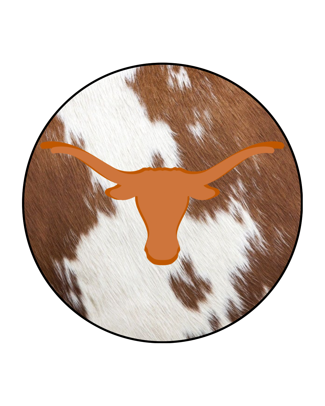 UT Longhorn Print Button