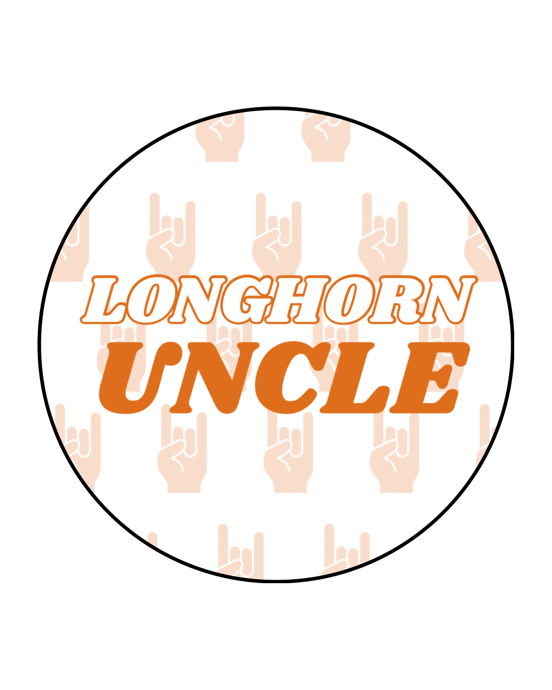 Longhorn Uncle Button