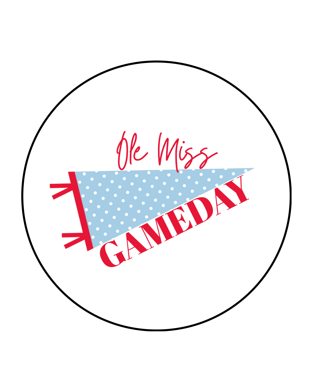 Ole Miss Gameday Flag Button