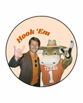 UT Glen Powell “Hook ‘Em” Button