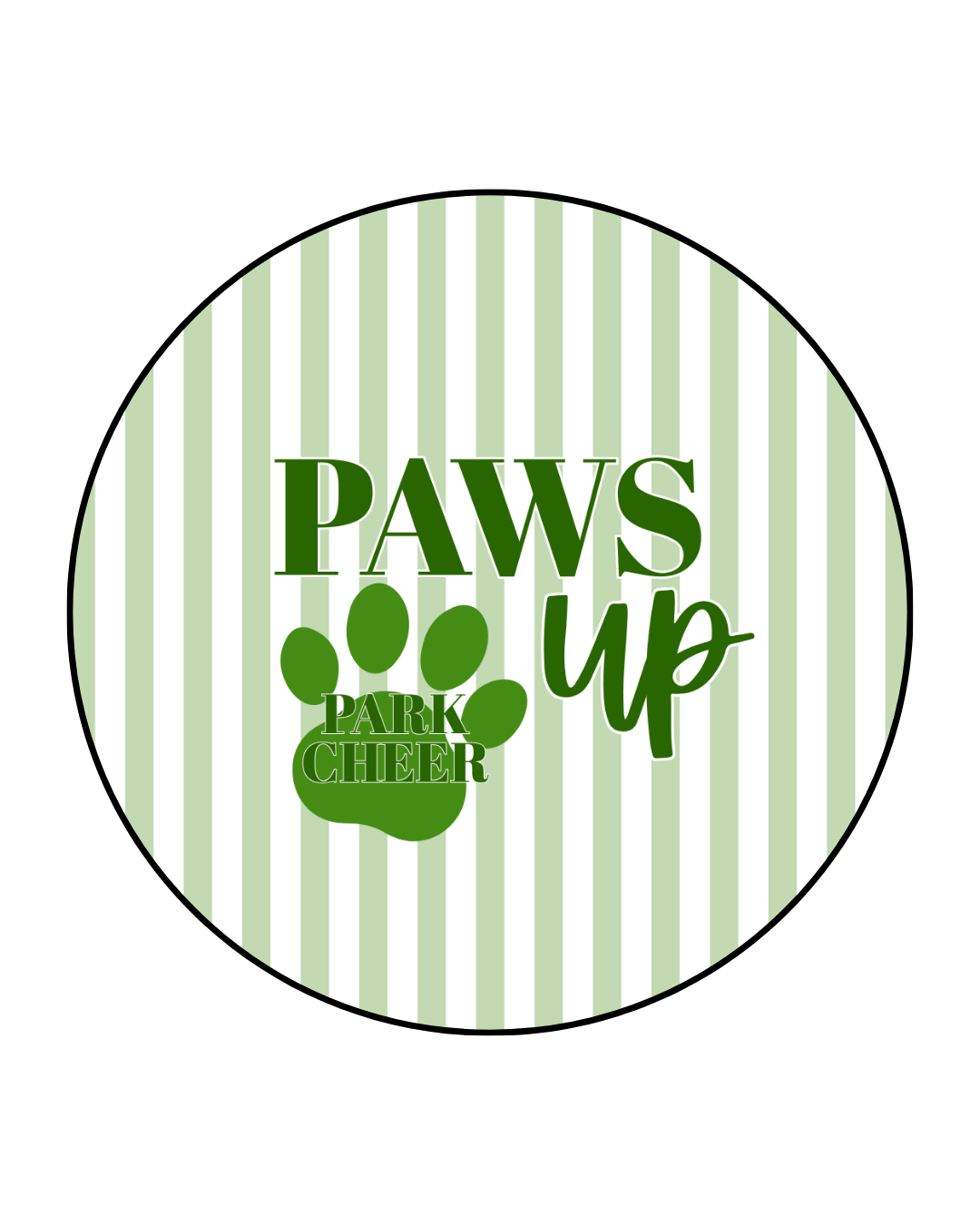 Paws Up Park Cheer Button