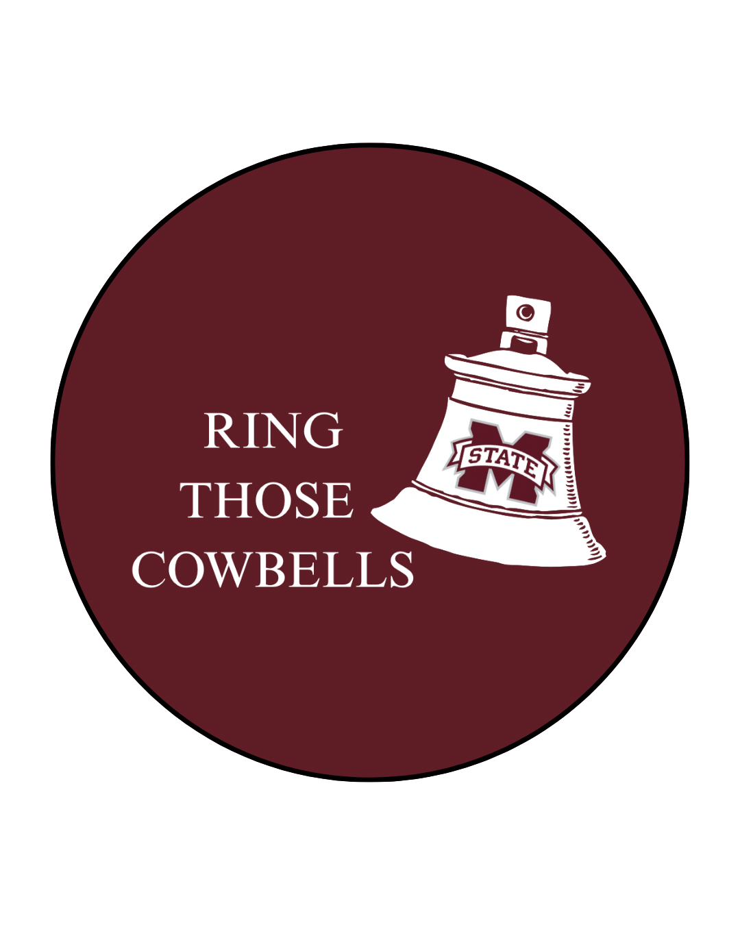 MSU Ring Those Cowbells Button