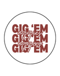 Stacked Gig ‘Em Aggies Button